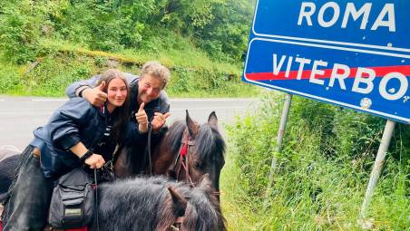 Da Alfero a Roma, in pellegrinaggio a cavallo lungo il Tevere